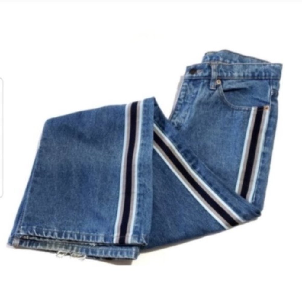 vintage 90s jordache 100% cotton athletic strip